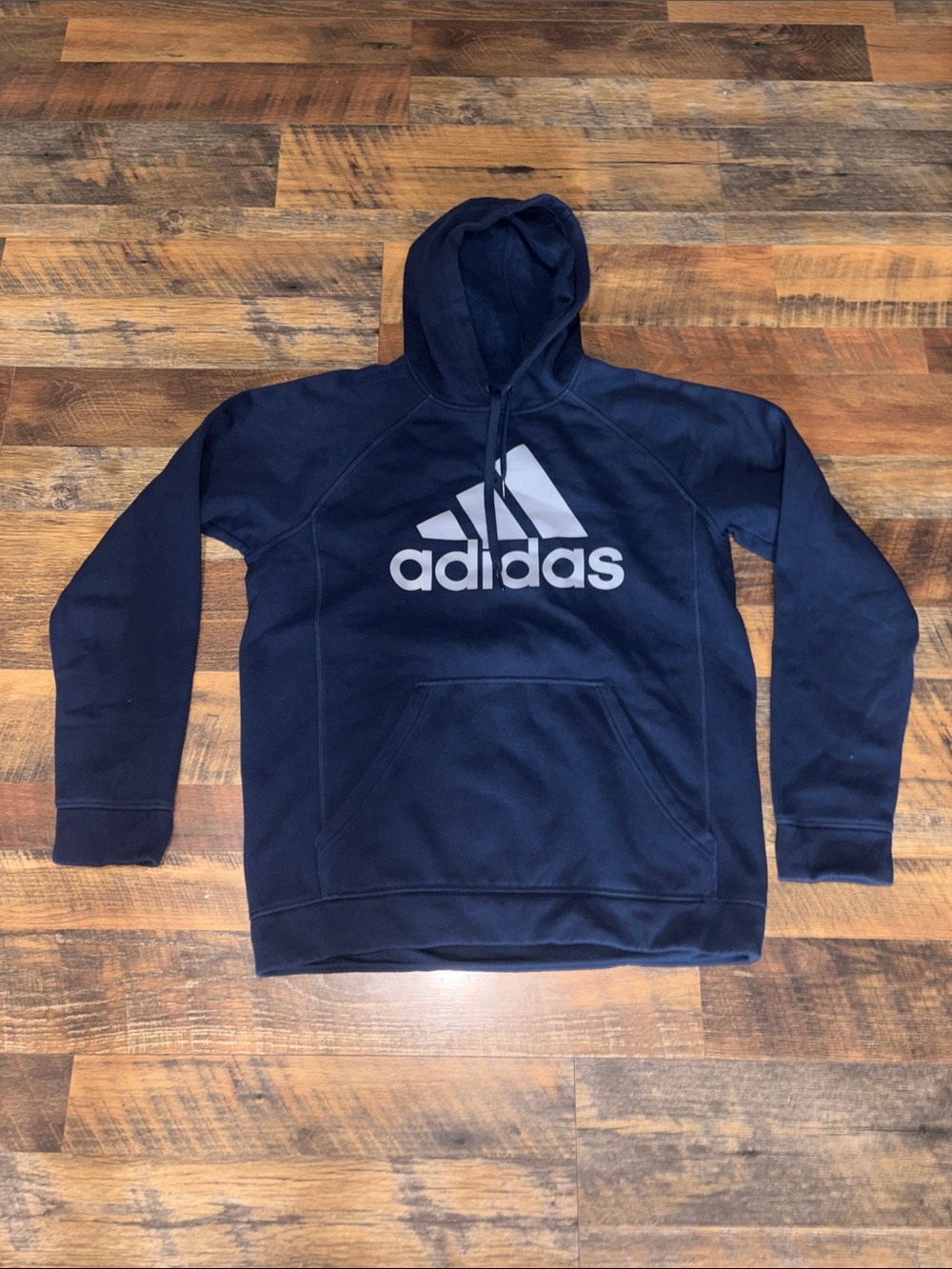 Adidas Navy Hoodie with Logo‎ - Men's Pullover